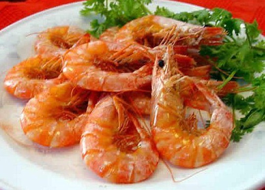 美味的南美白對蝦