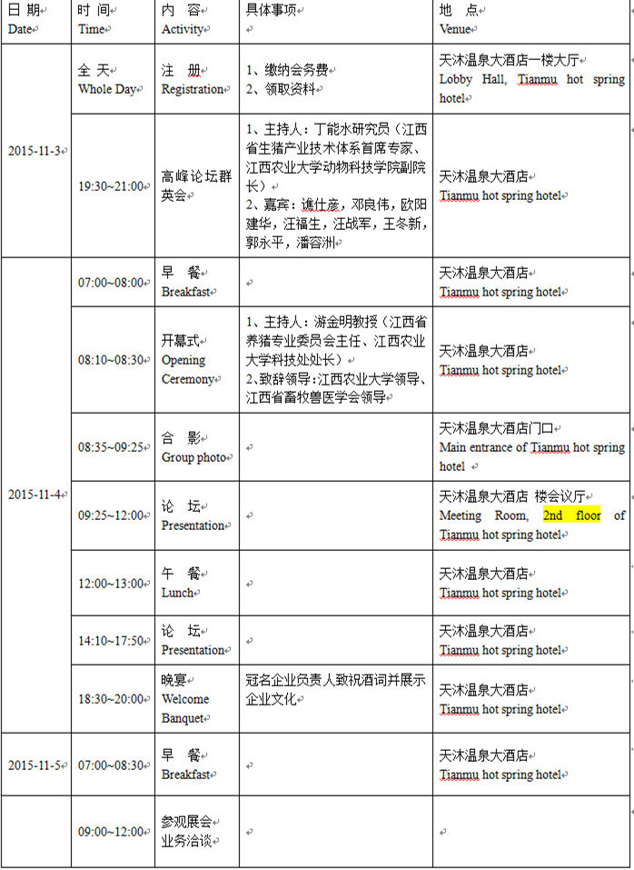 2015年江西豬業博覽會暨高效養豬高峰論壇